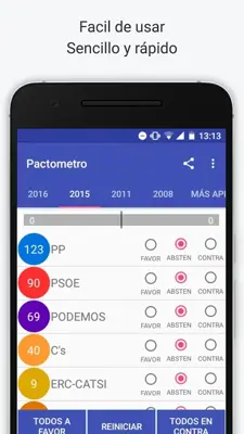 Pactometro android App screenshot 0