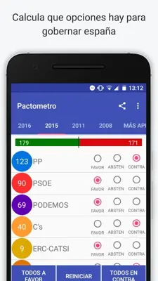 Pactometro android App screenshot 2